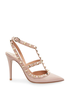  Rockstud Leather Sandals