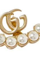 Pearl Double G Earrings