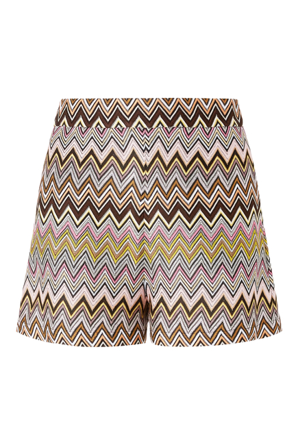 Zigzag Raschel Shorts