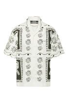 La Chemise Jean Printed Bowling Shirt