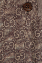 Kids GG Wool Flannel Overalls