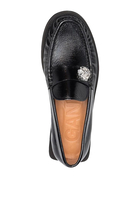 Embellished 30 Leather Loafers