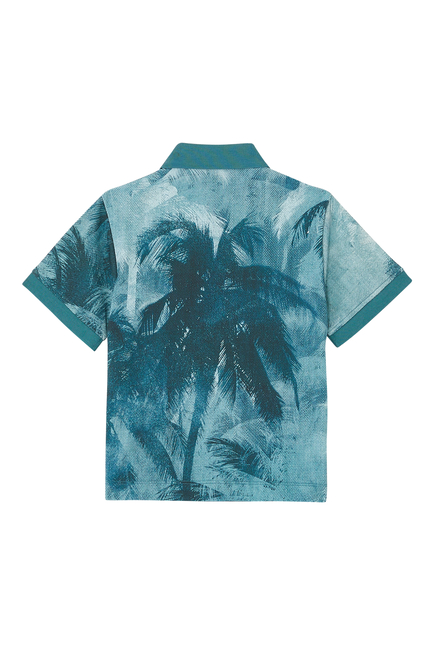 Palm Tree Print Polo