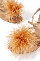 Layton 100 Feather Satin Sandals