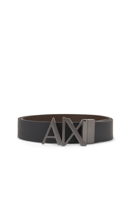 Logo Leather Belt