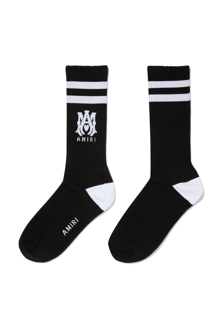 Ribbed M.A. Athletic Socks