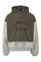 Nylon Fleece Hooded Sweater