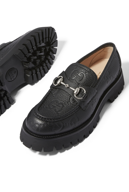 GG Lug Loafers With Horsebit