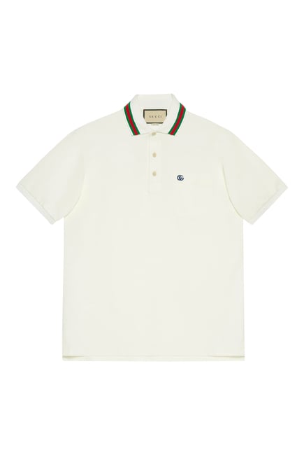 Double G Stripe Polo Shirt