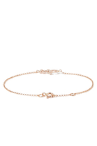 Hobb Bracelet, 18k Pink Gold & Diamonds