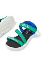 Kids Logo Strap Sandals