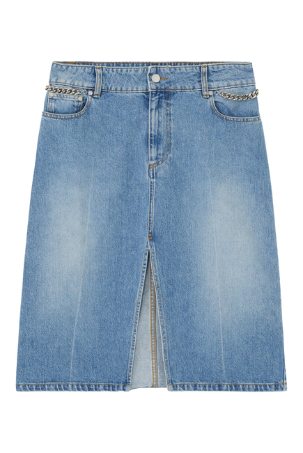 Iconic Falabella Denim Skirt