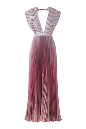 Gala Pleated Gown