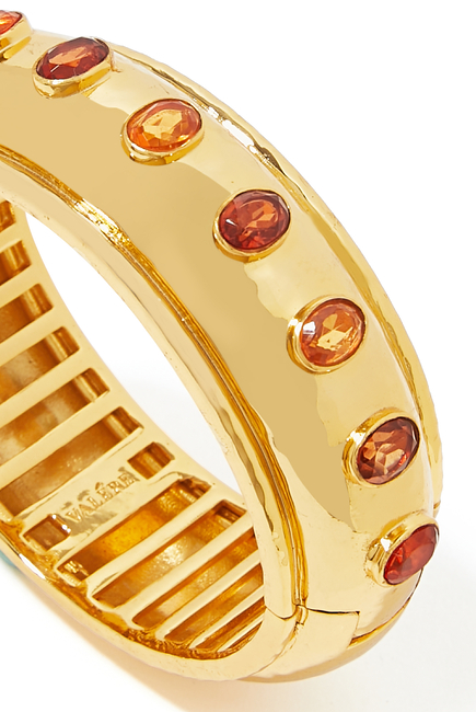 Ava Bangle in 24k Gold-plated Brass
