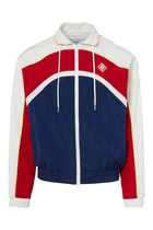 Arch-Paneled Shell Suit Track Jacket