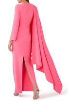 Lydia Cape Sleeve Maxi Dress