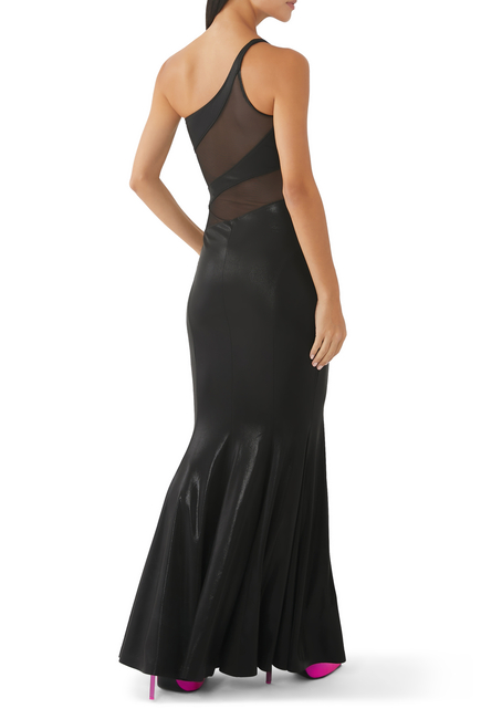 Snake Mesh Fishtail Gown