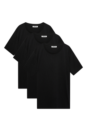 Crew Neck T-Shirt, Set of Three