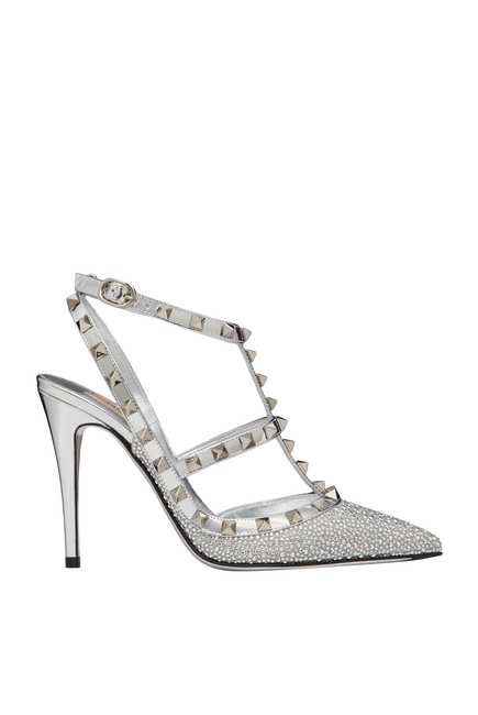 Rockstud 65 Metallic Pumps