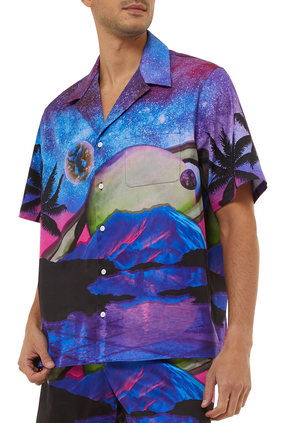 Water Sky Print Shirt