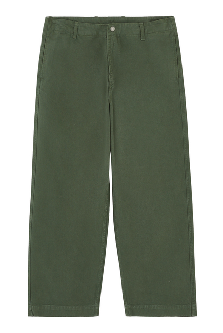 Wide-Leg Micro Eagle Trousers