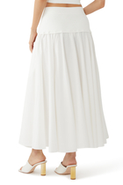 Stella Maxi Skirt with Knit Yoke