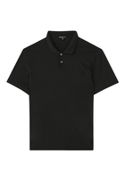 Luxe Lotus Jersey Polo Shirt