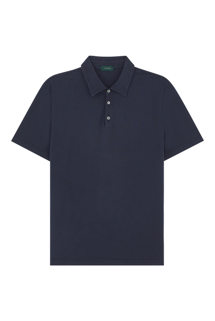Zanone Slim Fit Short-Sleeve Polo Shirt