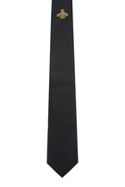 Bee Embroidered Silk Tie