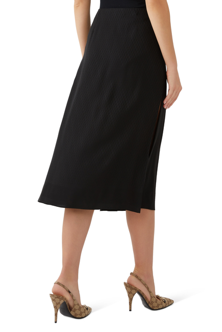 Silk Jacquard Skirt