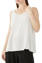 Scoop Neck Silk Tank