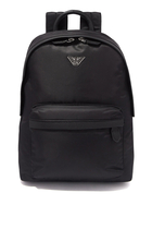 Nylon Logo-Plaque Backpack