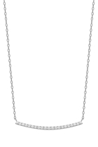 Curve Medium Chain Necklace, 18k White Gold with Diamonds