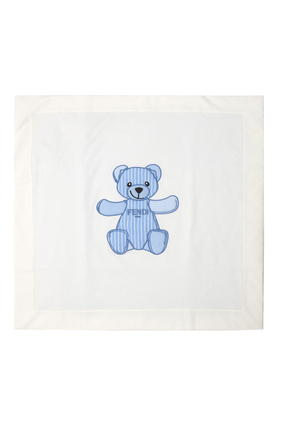 Bear Embroidered Blanket
