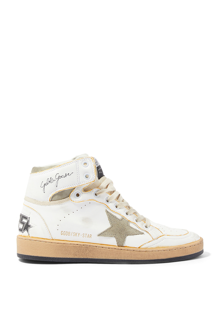 Sky-Star Nappa Leather Sneakers