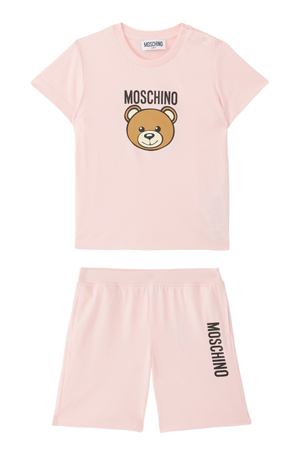 Kids Teddy Logo Short Set