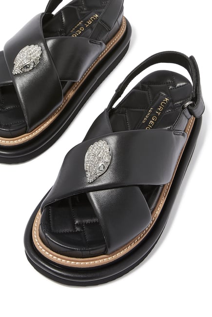 Orson Cross Strap Leather Sandals