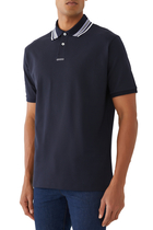 Cotton Polo Shirt with Embroidery