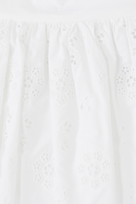 Kids Poplin and Broderie Anglaise Skirt