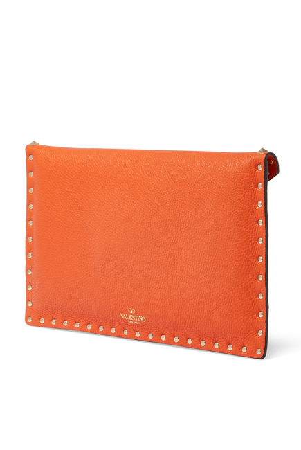 Rockstud Leather Pouch