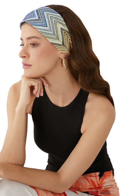 Zig Zag Polyester Headband