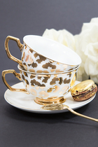 Louis Leopard Teacup and Saucer