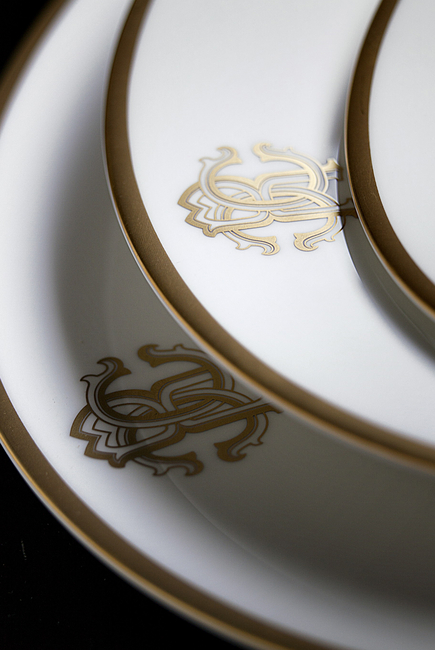 Silk Gold Dessert Plate