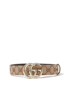 GG Marmont Leather Thin Belt