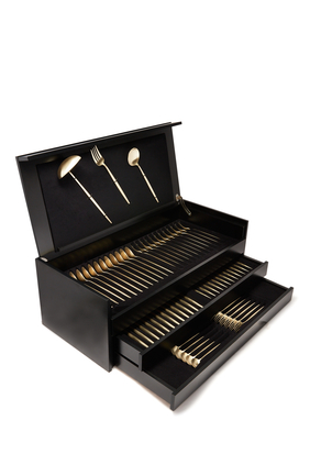 Moon Champagne 75 Piece Cutlery Set