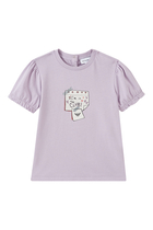 Kids Graphic Logo Cotton T-Shirt