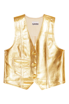 Foil Denim Vest