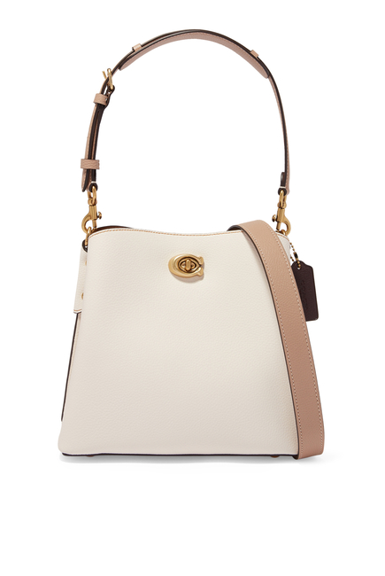 Willow Pebble Leather Bucket Bag