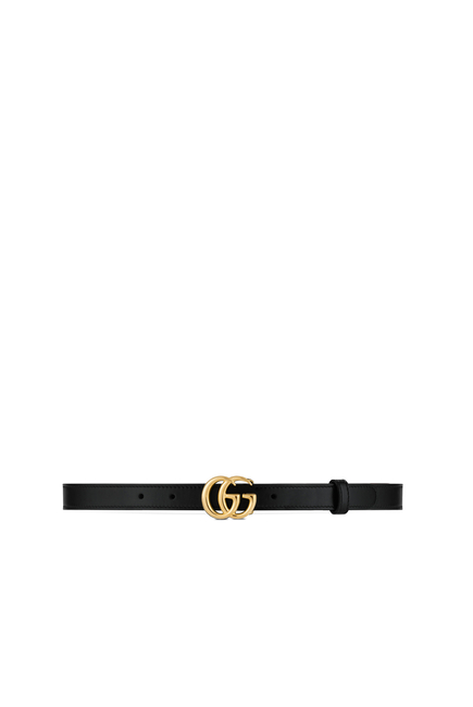 GG Marmont Slim Leather Belt