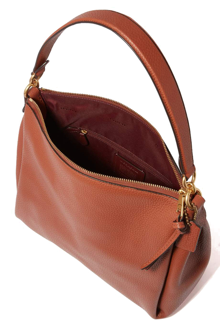 Shay Pebble Leather Shoulder Bag